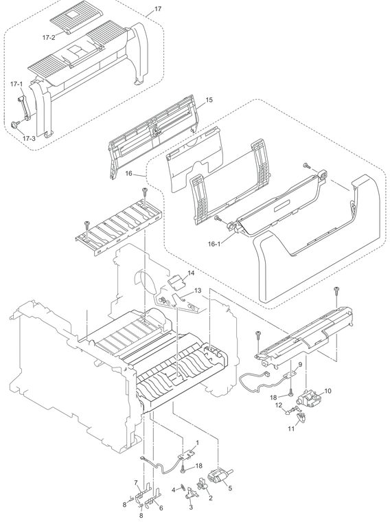 Brother HL5340 paper feeder