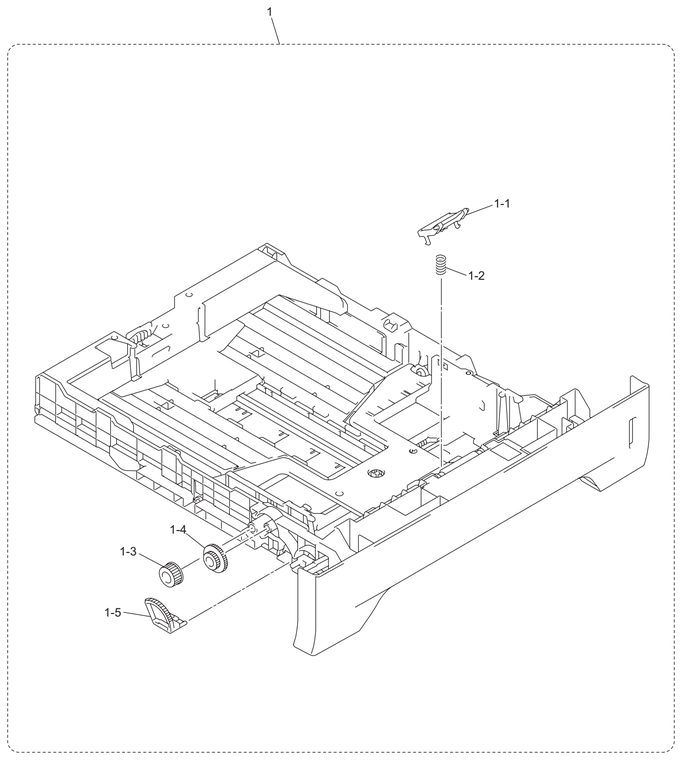 Brother HL5340 paper tray