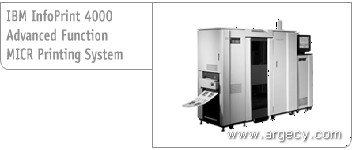 IBM Infoprint 4000 Advanced Function MICR Printing System