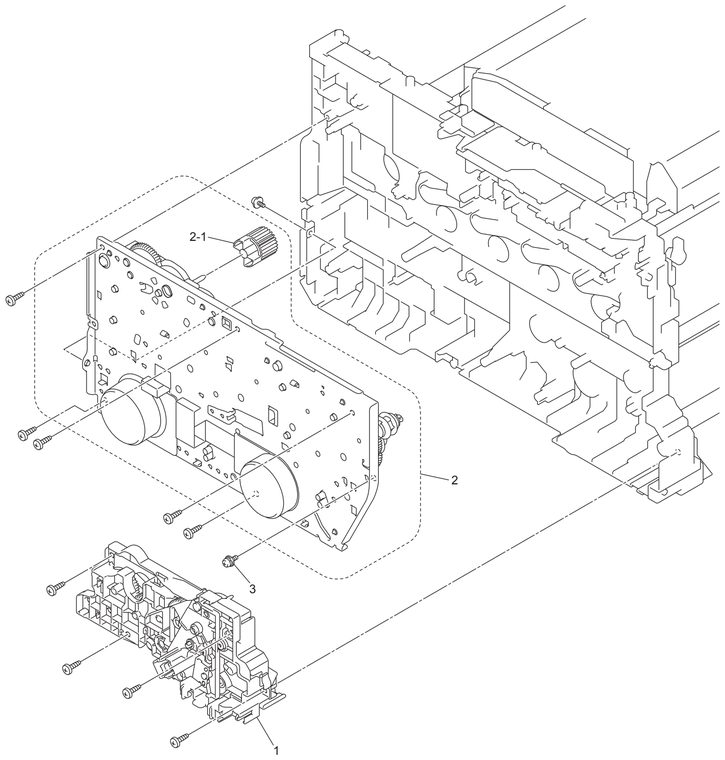 HL-L8250CDN Drive Parts Diagram