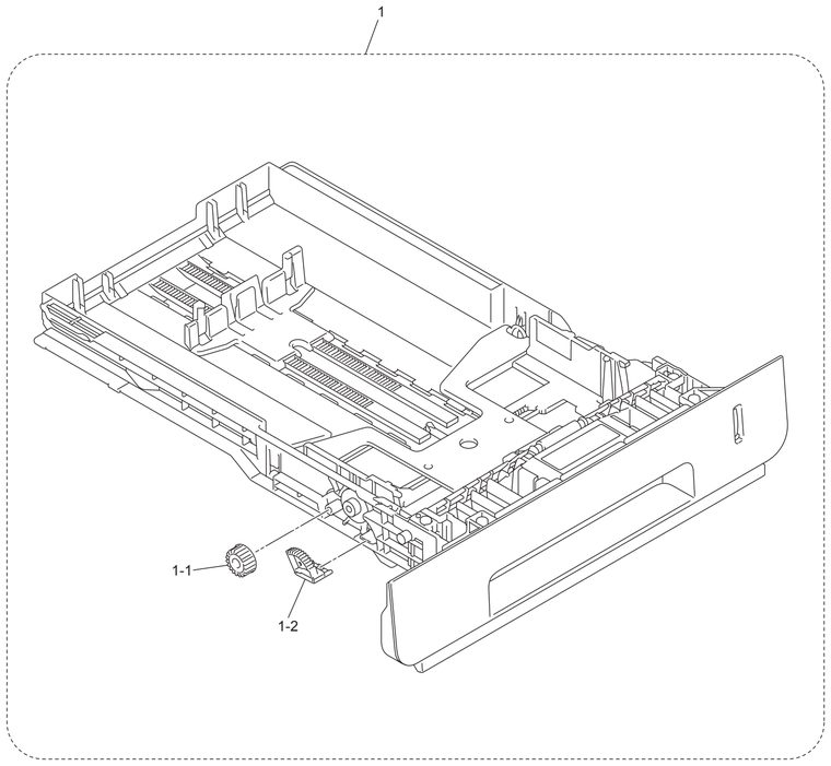 HL-L8250CDN Paper Tray Parts Diagram