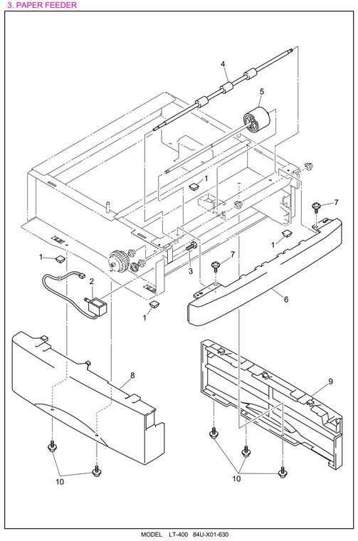 LT-400 Paper Feeder Parts Diagram