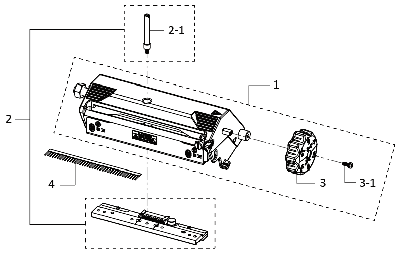 TSC MB241 Print Engine Top Mechanism Assembly