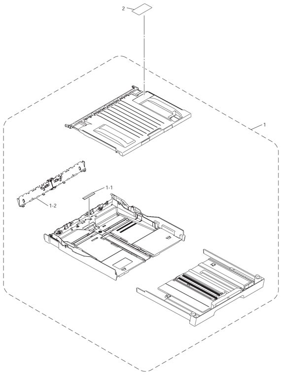 Brother MFC5890 paper tray
