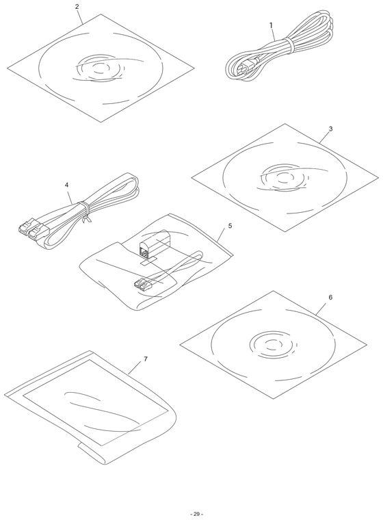 MFC8870 Accessories Parts Diagram