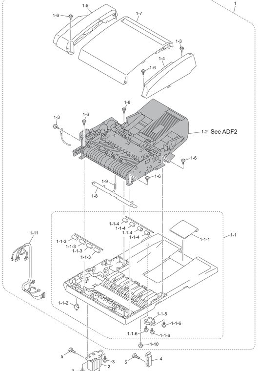 MFC8870 Adf1 Parts Diagram