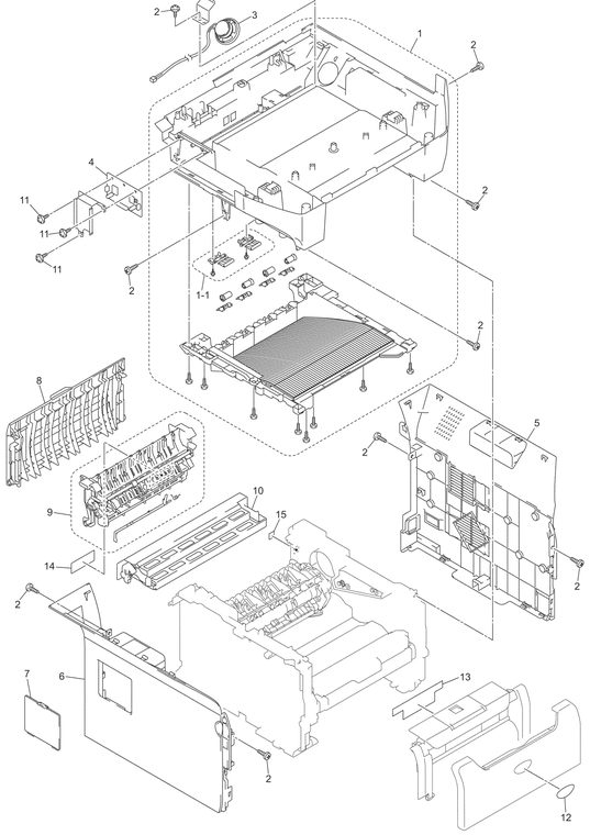 MFC8870 Covers Parts Diagram