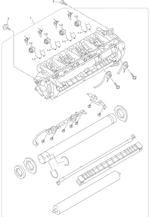 MFC8870 Fuser Unit Parts Diagram