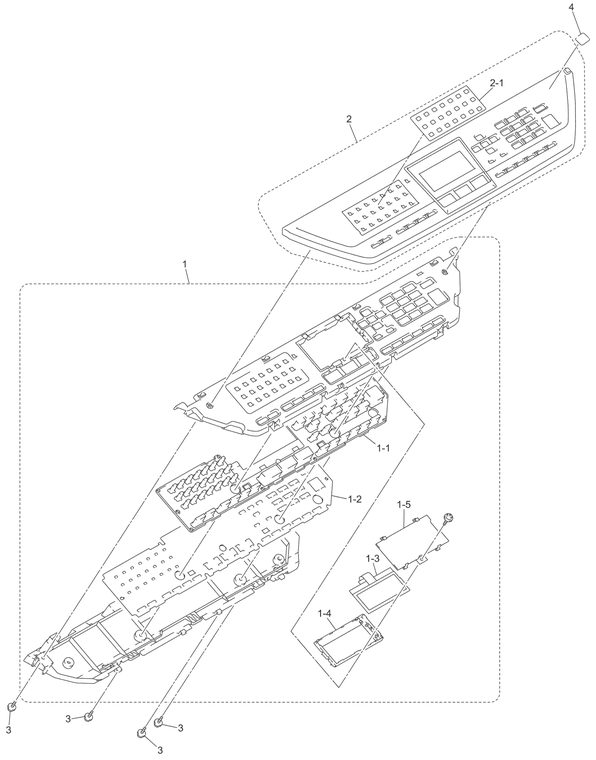 MFC8870 Panel Parts Diagram