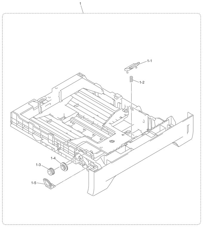 MFC8870 Paper Tray Parts Diagram