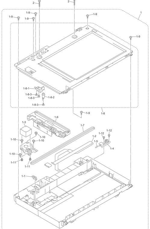 MFC8870 Scanner Parts Diagram