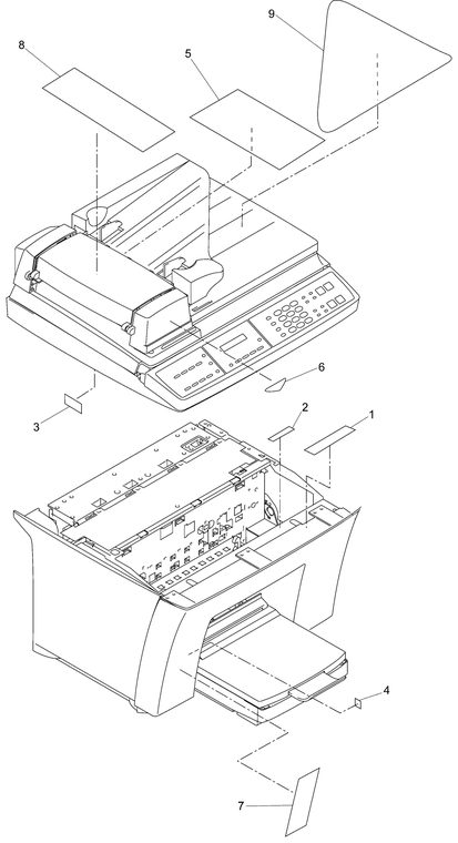 Brother MFC9100C label