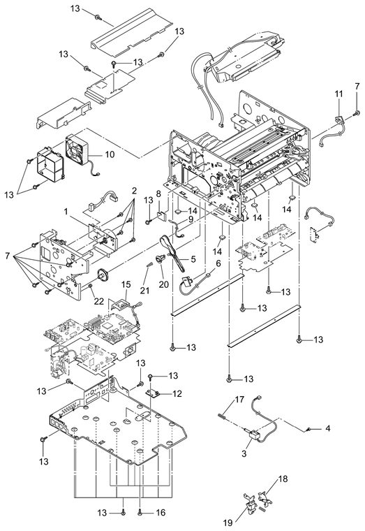 Brother MFC9760 main frame