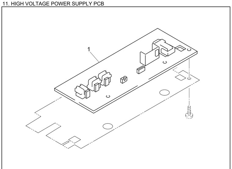 11. HIGH VOLTAGE POWER SUPPLY PCB