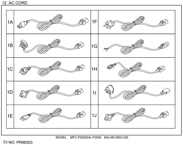 12. AC CORDS