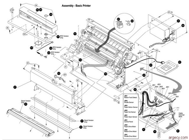 Parts diagram - Tally T6045 & T6050 Parts