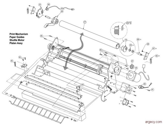Parts diagram - Tally T6045 & T6050 Parts