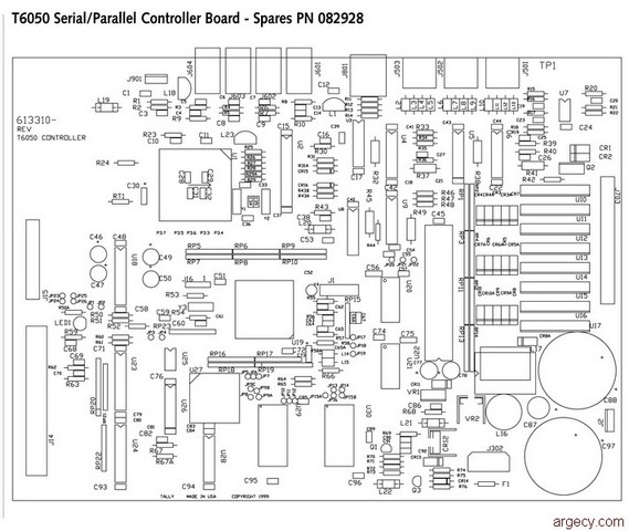 Parts diagram - Tally T6045 & T6050 Parts