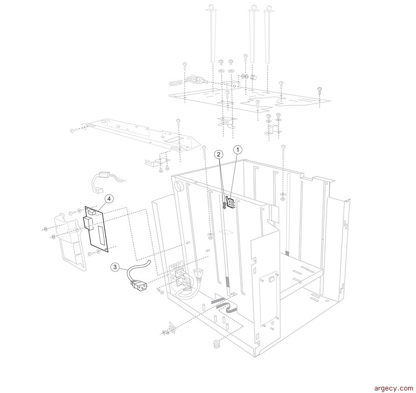 Parts diagram - Lexmark 2000-sheet Hi-Cap Drawer T64x Parts