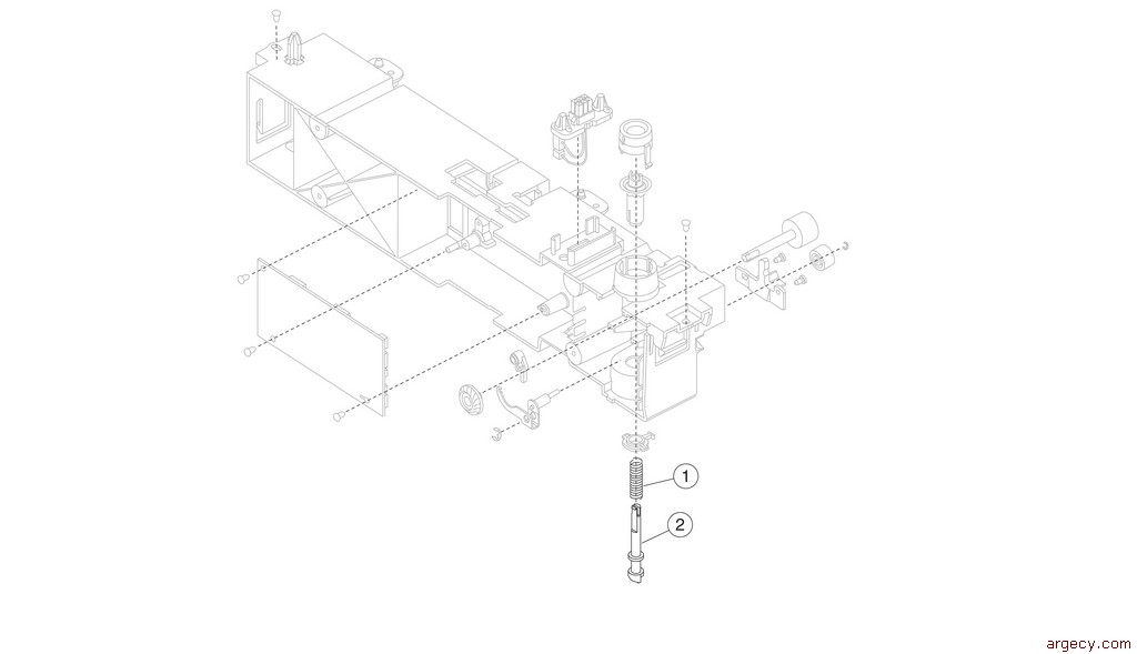 Parts diagram - Lexmark 2000-sheet Hi-Cap Drawer T64x Parts