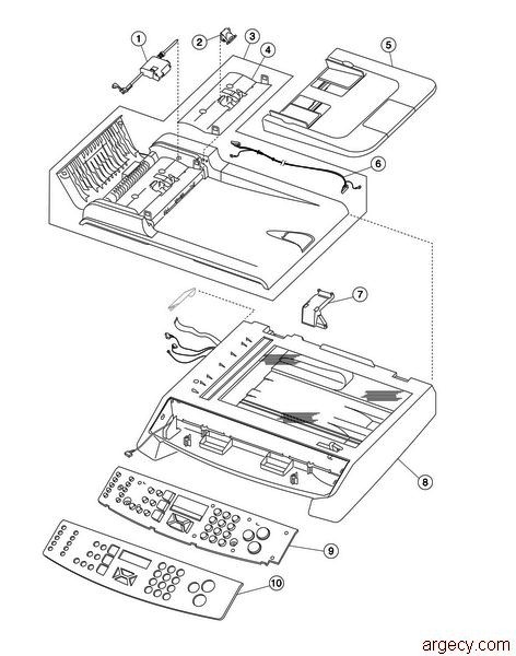 Parts diagram - Lexmark X500 & X502 Parts