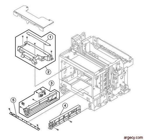 Parts diagram - Lexmark X500 & X502 Parts