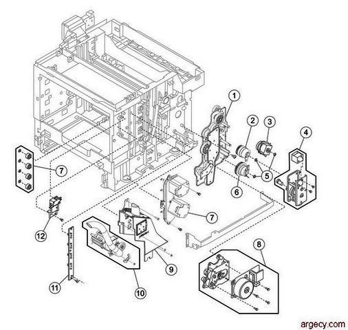 Parts diagram - Lexmark X500 & X502 Parts