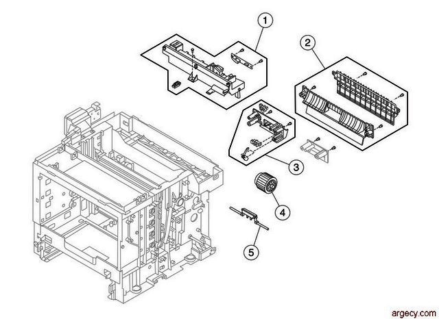 Parts diagram - Lexmark X500 & X502 Parts