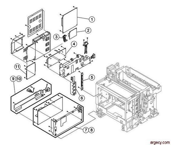 Parts diagram - Lexmark X500 & X502 Parts