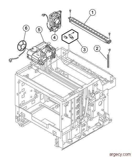 Parts diagram - Lexmark X500 & X502 Parts