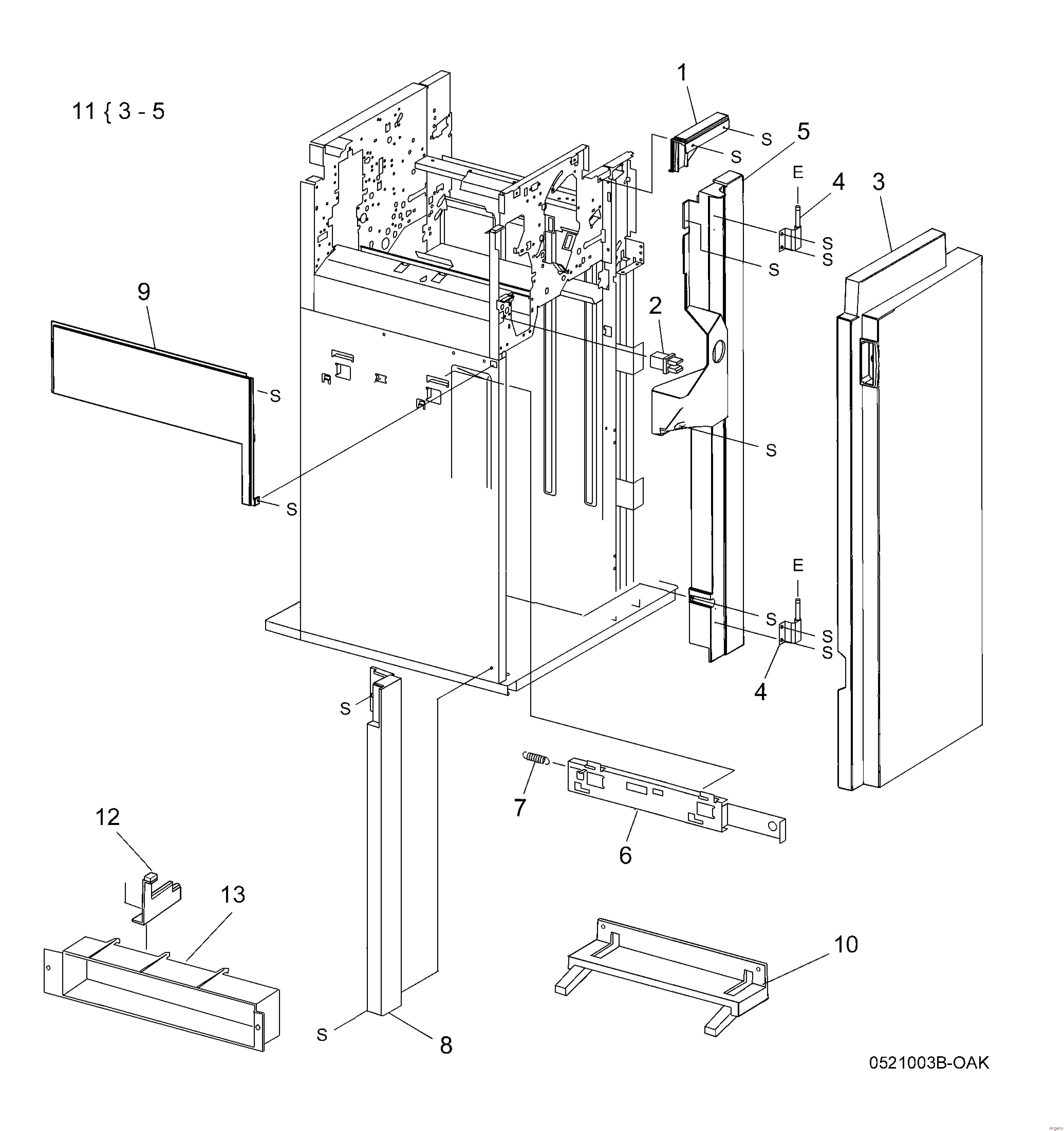 Xerox Finisher Parts 7525-7530-7535-7545-7556-7800-7830-7835