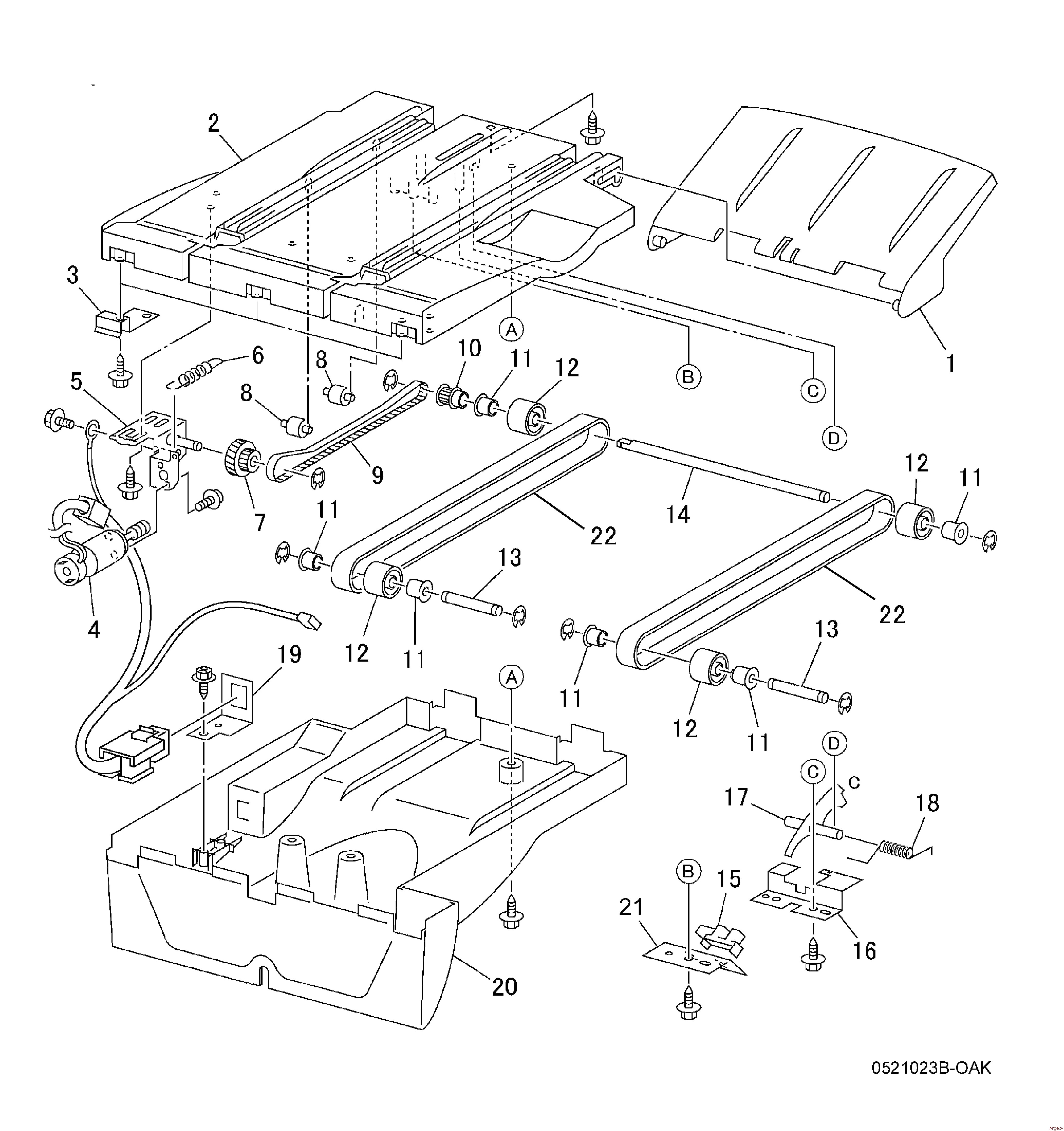 Xerox Finisher Parts 7525-7530-7535-7545-7556-7800-7830-7835