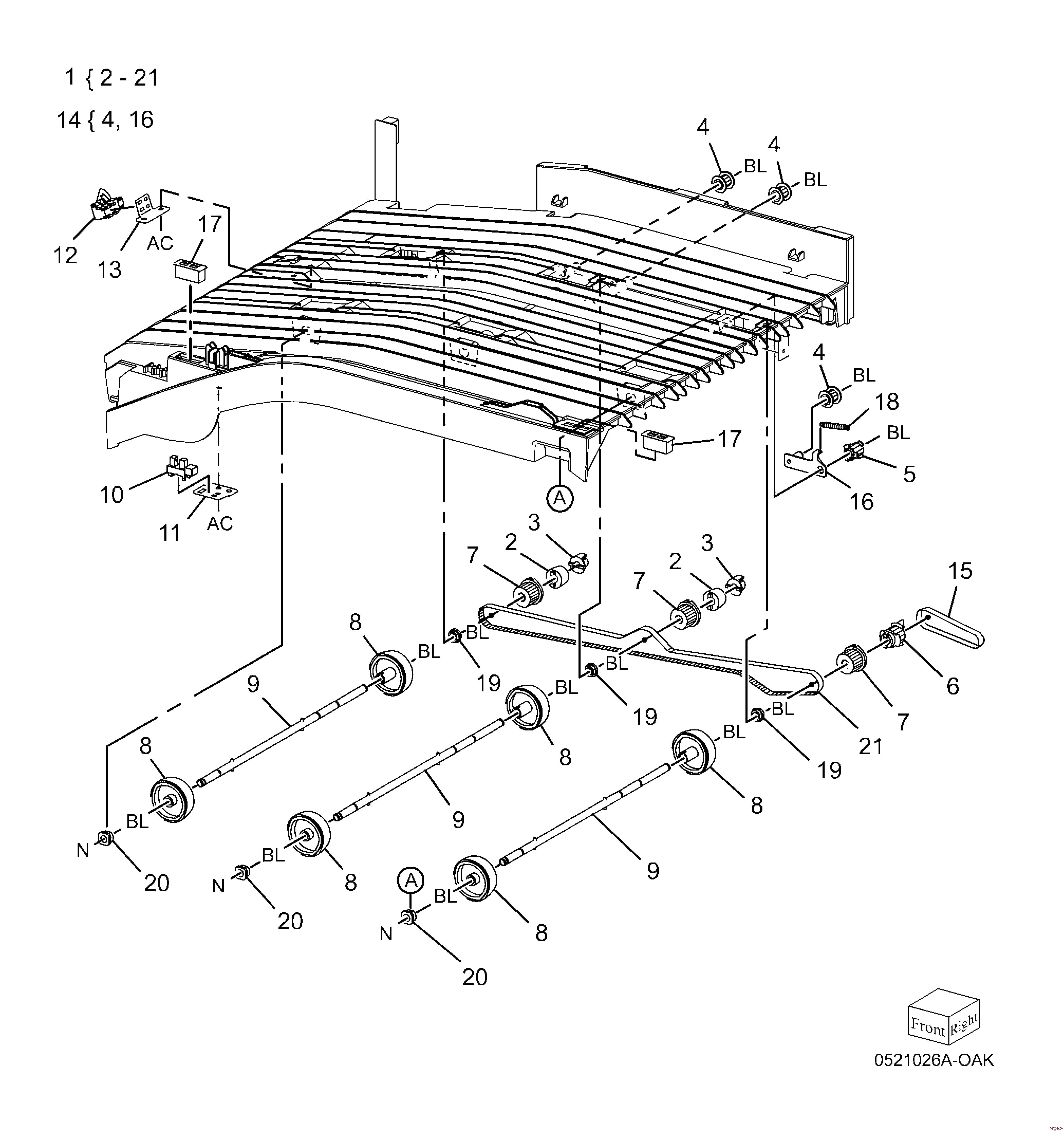 フライヤー Xerox Finisher Parts 7525-7530-7535-7545-7556-7800-7830-7835