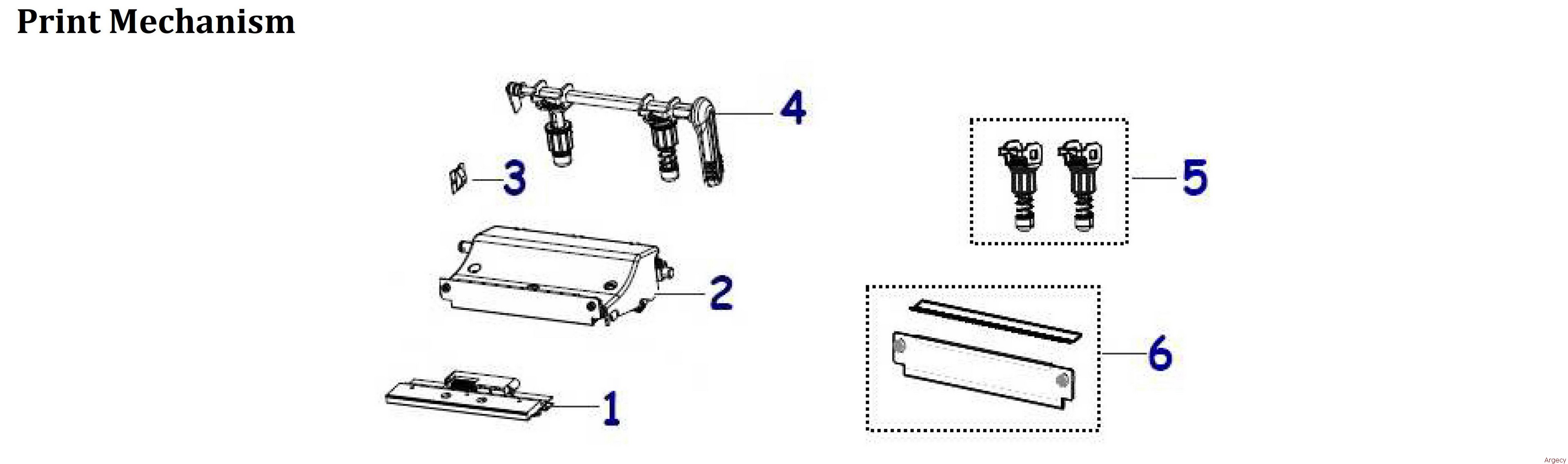 Zebra ZT600 ZT610 Series Parts Argecy