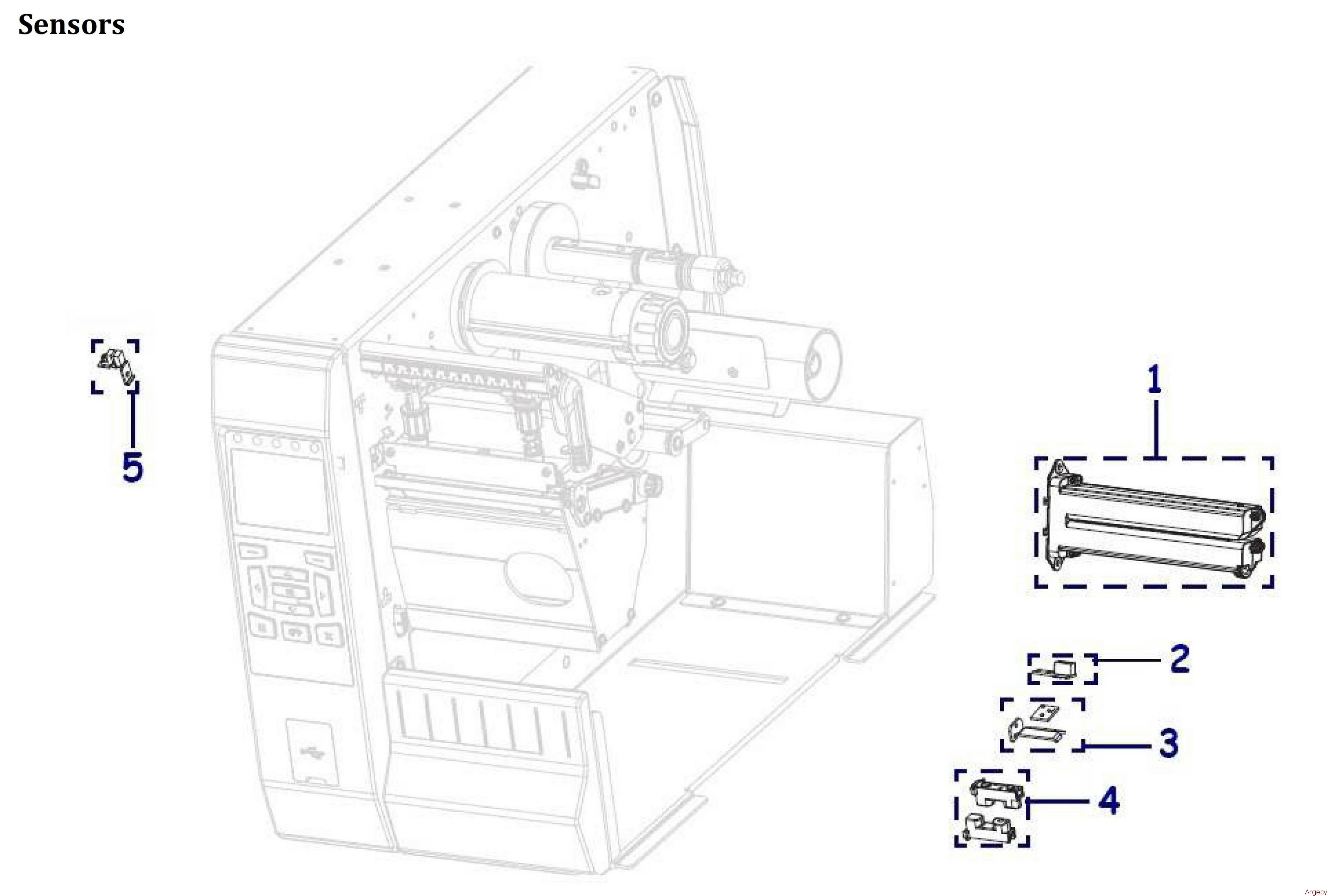 Zebra ZT600 ZT610 Series Parts Argecy