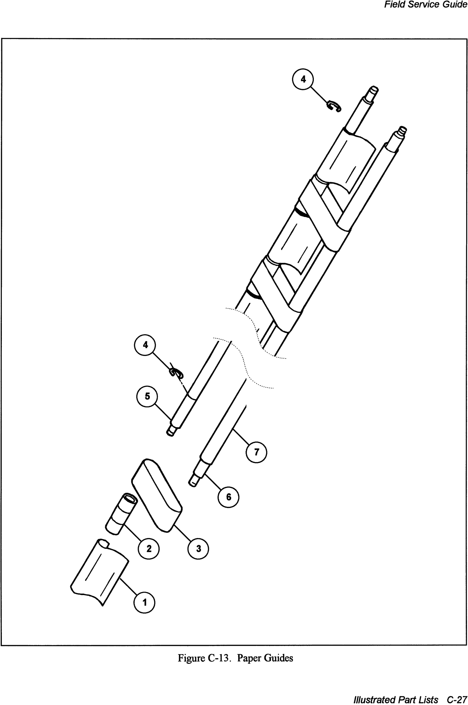 AMT 6310 6350 Paper guides exploded parts diagram