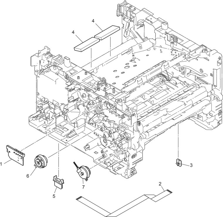 3. FRAME parts diagram - Brother MFC-L6900DW Parts
