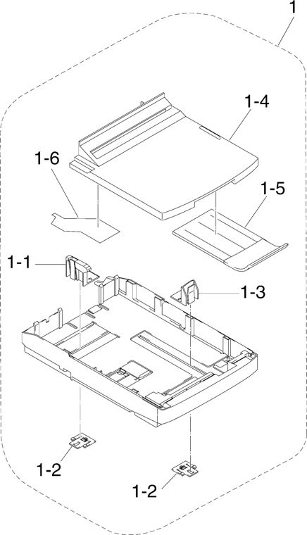 5. PAPER CASSETTE parts diagram - Brother MFC9100C Parts