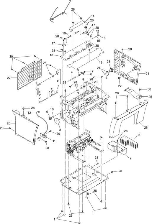7. COVER parts diagram - Brother MFC9100C Parts