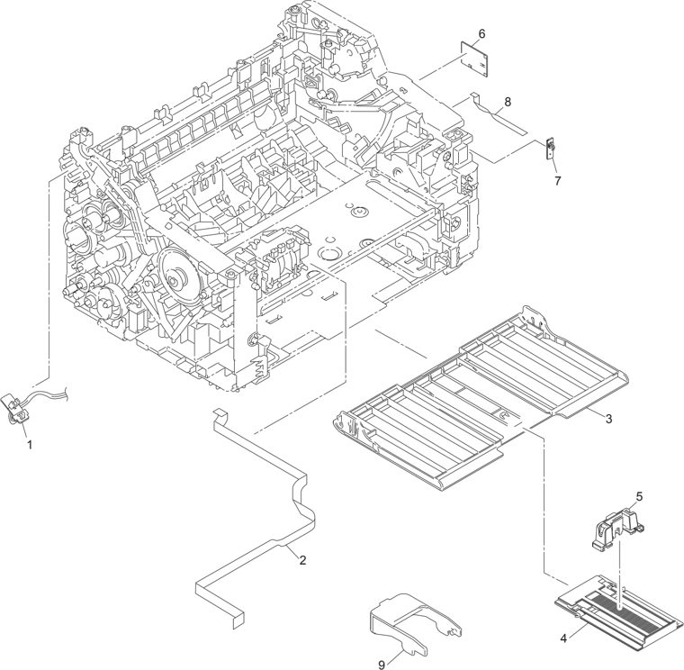 3. FRAME parts diagram - Brother HL-1210W 1211W 1212W 1218W 1222W Parts