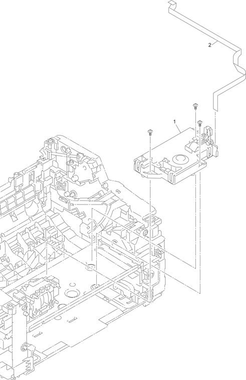 4. LASER UNIT parts diagram - Brother HL-1210W 1211W 1212W 1218W 1222W Parts