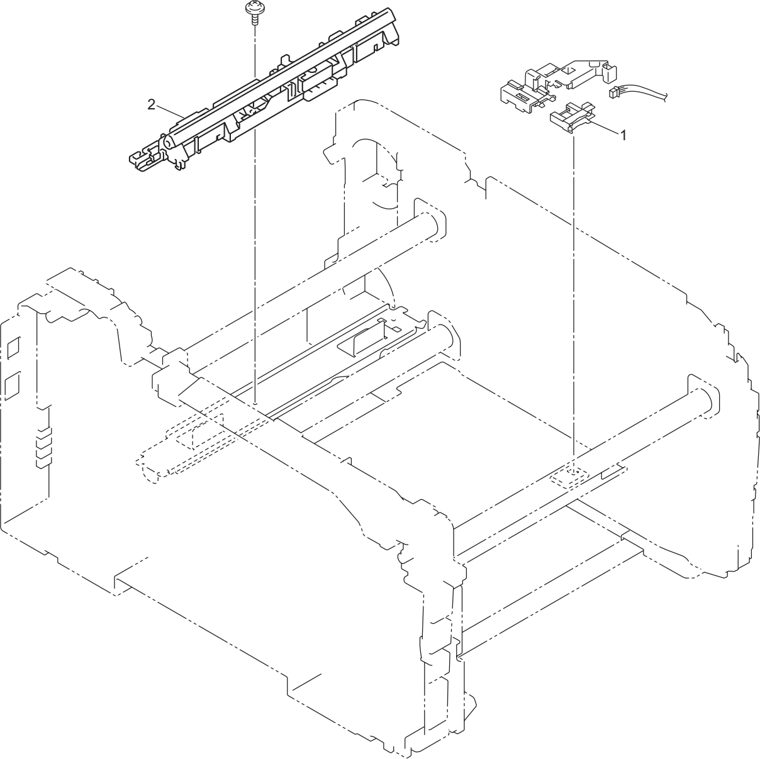 1. ENGINE FRAME UNIT parts diagram - Brother HL-3040CN HL-3045CN HL-3070CW HL-3075CW Parts