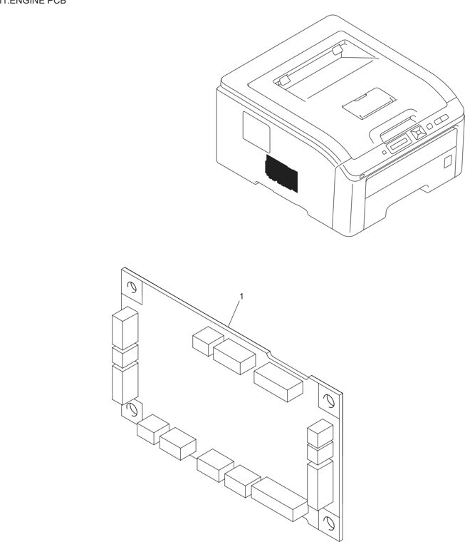 11. ENGINE PCB parts diagram - Brother HL-3040CN HL-3045CN HL-3070CW HL-3075CW Parts
