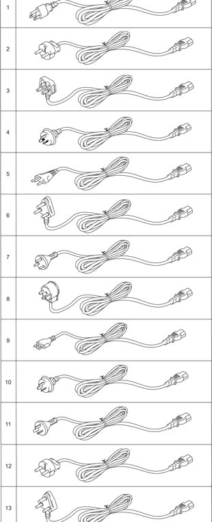 14. AC CORDS parts diagram - Brother HL-3040CN HL-3045CN HL-3070CW HL-3075CW Parts