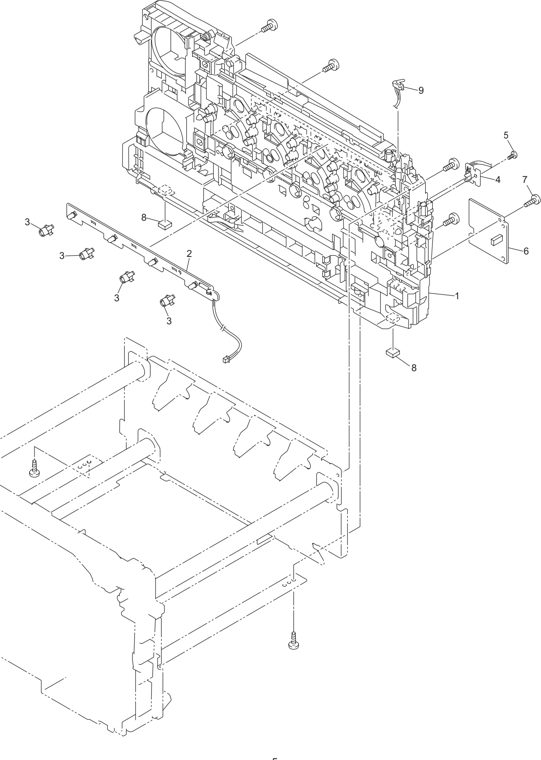 3. FRAME R UNIT parts diagram - Brother HL-3040CN HL-3045CN HL-3070CW HL-3075CW Parts