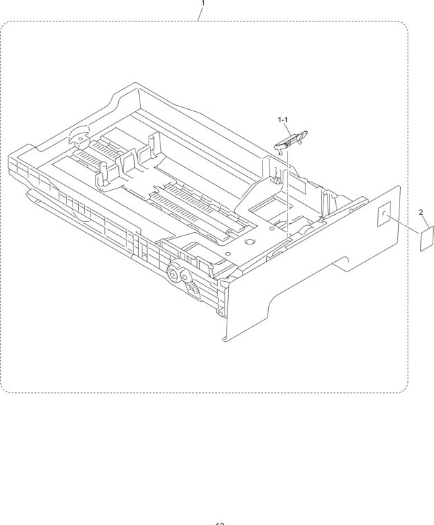 7. PAPER TRAY parts diagram - Brother HL-3040CN HL-3045CN HL-3070CW HL-3075CW Parts
