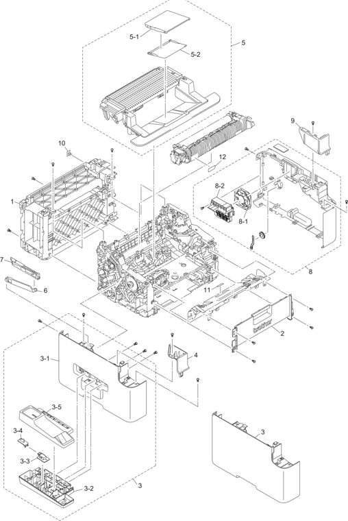 6. COVERS & LABELS parts diagram - Brother Parts for DCP-1610W 1612W 1615NW 1616NW 1617NW 1618W 1622W MFC-1910W 1911W 1911NW 1912W 1915W 1916NW 1919NW