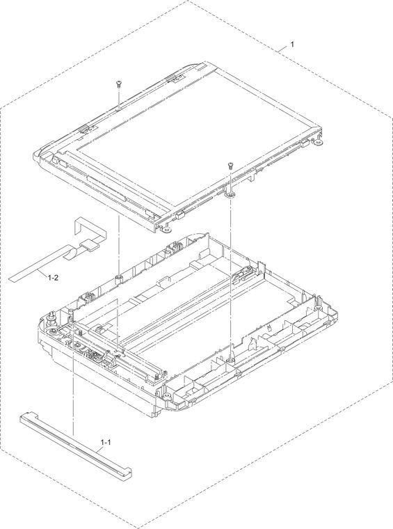 7. DOCUMENT SCANNER parts diagram - Brother Parts for DCP-1610W 1612W 1615NW 1616NW 1617NW 1618W 1622W MFC-1910W 1911W 1911NW 1912W 1915W 1916NW 1919NW