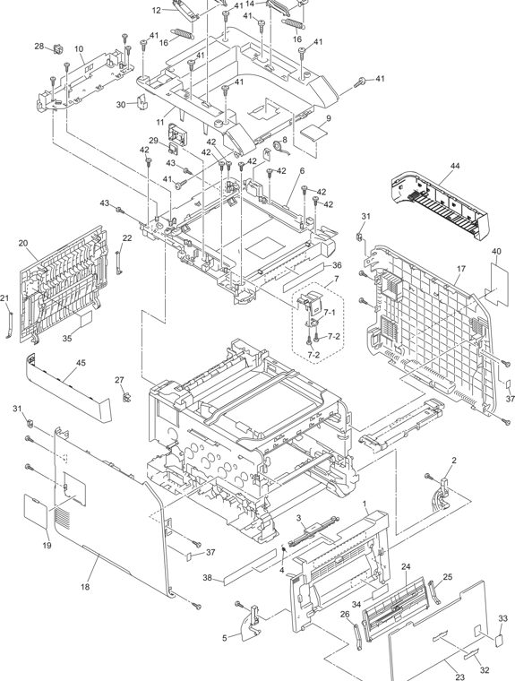 10. COVERS & LABELS 15 14 13 parts diagram - Brother Parts for DCP-9055CDN DCP-9270CDN MFC-9460CDN MFC-9465CDN MFC-9560CDW MFC-9970CDW