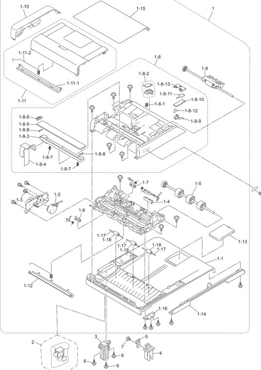 12. ADF parts diagram - Brother Parts for DCP-9055CDN DCP-9270CDN MFC-9460CDN MFC-9465CDN MFC-9560CDW MFC-9970CDW